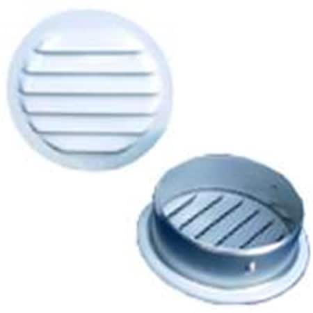 Protectionpro RLW-1002 2 in. Round Aluminum Screen Louver, White PR668382